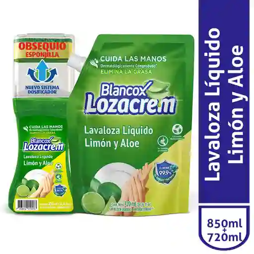 Blancox Oferta Jabón Lozacrem Líquido Limón y Aloe 