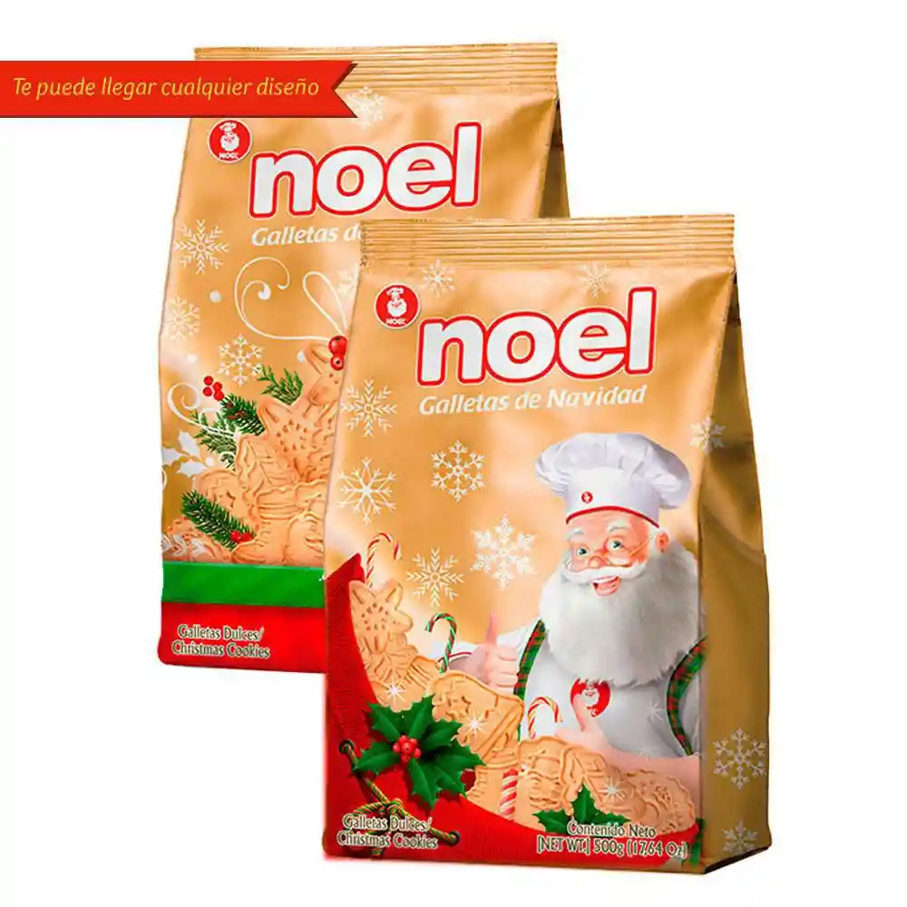 Noel Galletas Dulces con Sabor a Vainilla