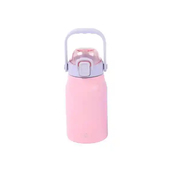 Termo de Acero Inoxidable Rosa y Morado 850 mL Serie Miniso