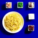 Fetuccini/spaghetti + Proteína a Elegir