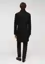 Abrigo Uriel Negro Talla XL Hombre Mango
