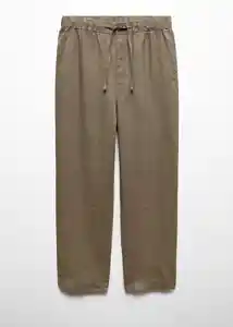 Pantalón Amalfi Khaki Talla 40 Hombre Mango