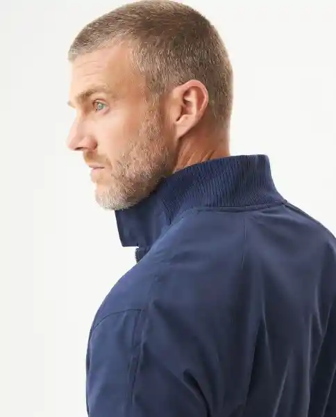 Chaqueta High Neck Bomber Azul Dark Ultraoscuro T.L Chevignon