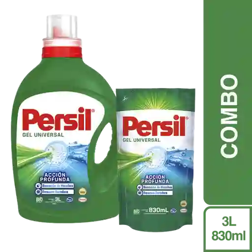 Persil Detergente Líquido 3 L + Persil Detergente Líquido 830 mL