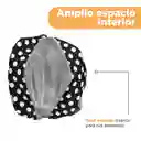 Lonchera Puntos Serie Minso Negro y Blanco Miniso