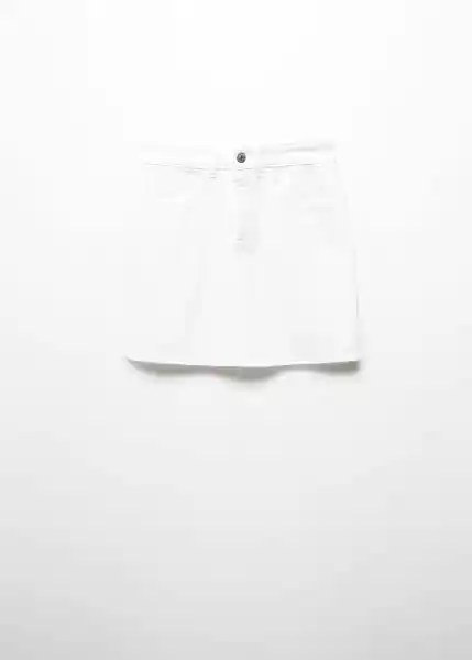 Falda Basic Offwhite Talla 20 Niñas Mango