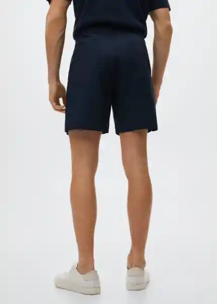 Bermuda Gen Navy Talla 40 Hombre Mango