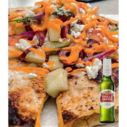 Combo Quesadilla de Pollo + Stella Artois 335 ml