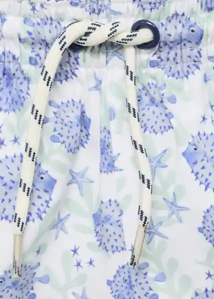 Short Bañador Globobb Blanco Talla 72 Niños Mango