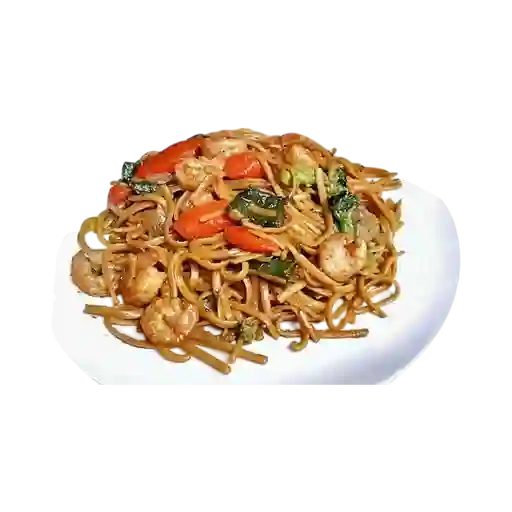 Chow Mein con Camarón y Pollo