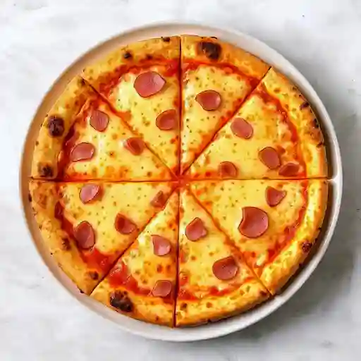 Pizza Jamón y Queso Familiar