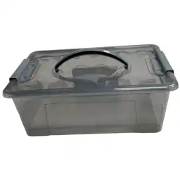 Caja Con Broches Gris Basic Esencial de 7 L TG51704 Finlandek