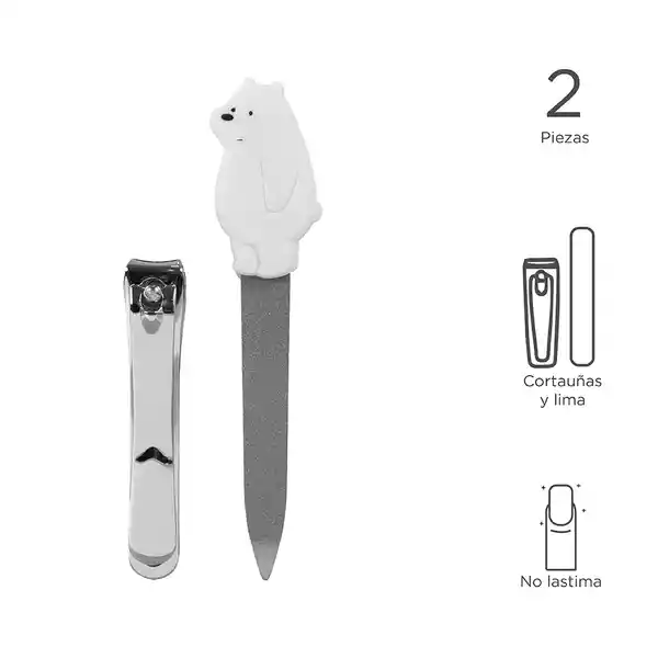 Set de Manicure Osos Escandalosos Oso Polar Miniso
