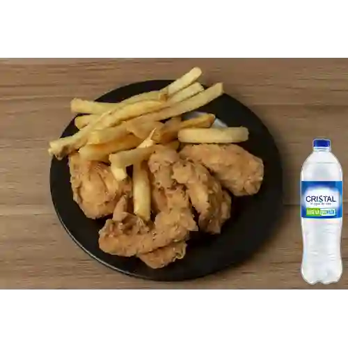 Combo Frenchy Nuggets + Cristal Sin Gas 600 ml
