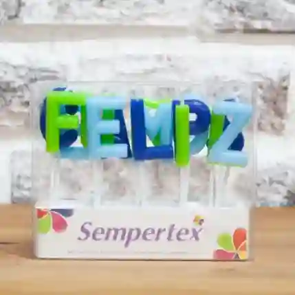 Velitas Feliz Cumpleaños - Azul & Verde