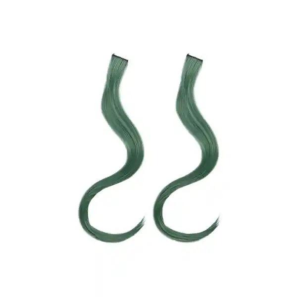 Set Extensiones de Cabello Coloridas Verde Miniso