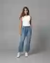 Jean Straight Mujer Azul Denim Medio Talla 16 41372 Rifle