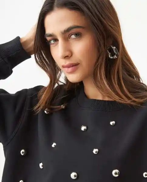Buzo Studded Femenino Negro Sombrío Ultraoscuro T. M Chevignon