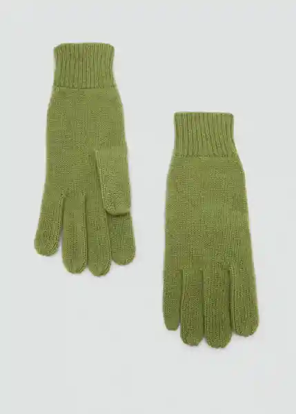 Guantes Perla Verde Mujer Mango