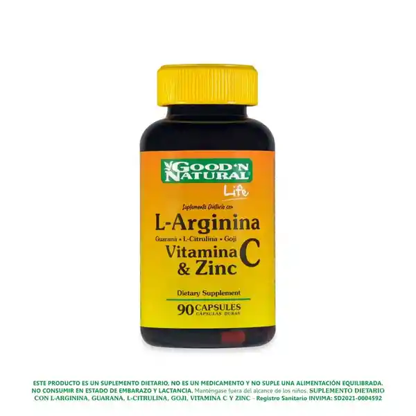 Goodn Natural Suplemento Dietario L-Arginina
