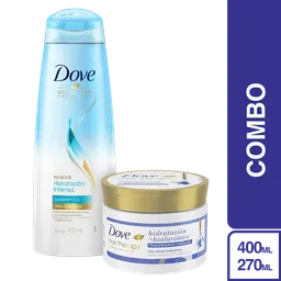 Combo Rutina Shampoo Hidratación 100 Horas + Tratamiento Dove