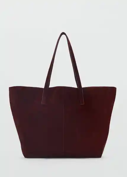 Bolso G Bassi Burdeos Mujer Mango