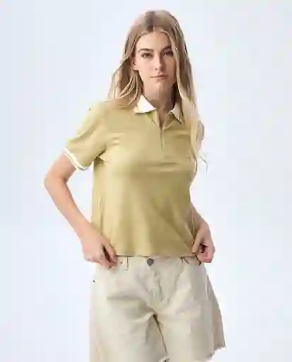 Camiseta Mujer Caqui Talla M 601G007_CAQ150719 Americanino