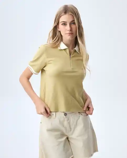 Camiseta Mujer Caqui Talla M 601G007_CAQ150719 Americanino