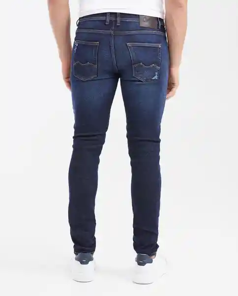 Jean Súper Slim Fit- Azul Dark Ultraoscuro Talla 32/32 Chevignon