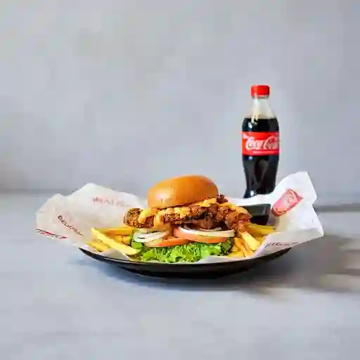 Combo hamburguesa de pollo sencilla