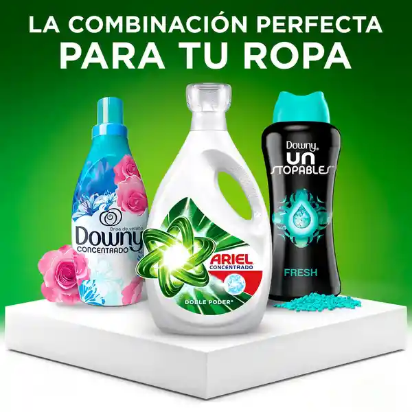 Ariel Doble Poder Detergente Líquido Concentrado