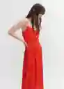 Vestido Salinas Coral Talla S Mujer Mango