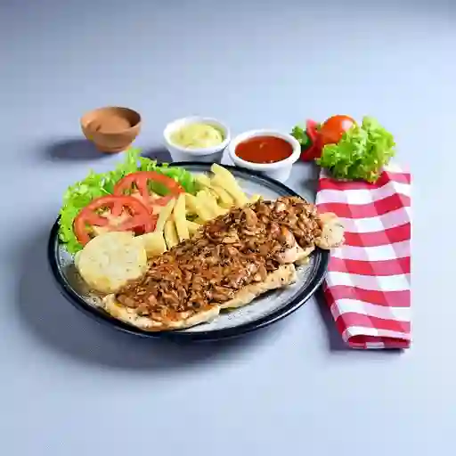 Pechuga en Salsa de Champiñones
