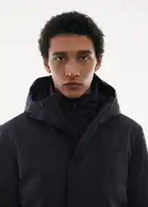 Abrigo Parka Space Navy Talla XXL Hombre Mango