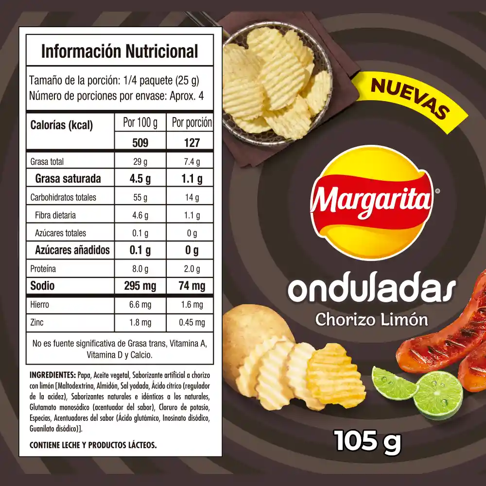 Margarita Chorizo Limón 105G