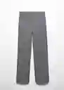 Pantalón Cindy Gris Talla 42 Mujer Mango