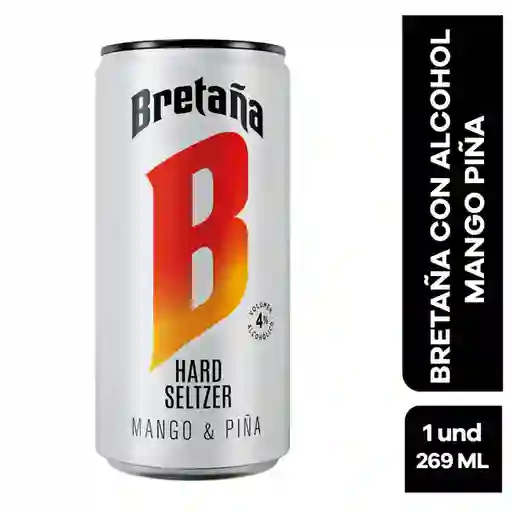 Bretaña con alcohol mango piña lata 269 ml