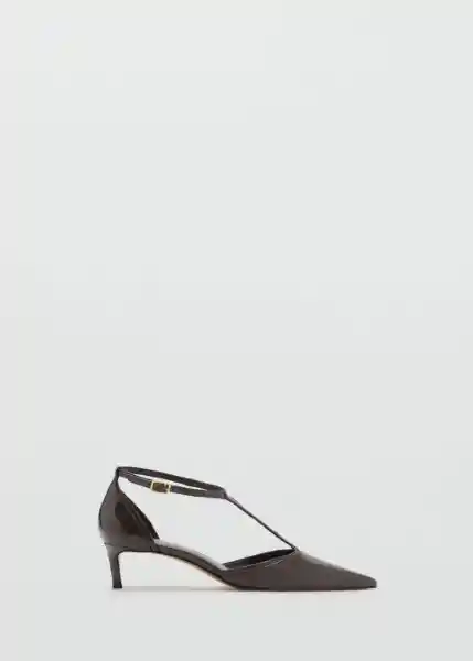 Zapatos Wider Khaki Talla 38 Mujer Mango