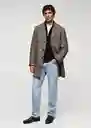Abrigo Salford Marrón Talla L Hombre Mango