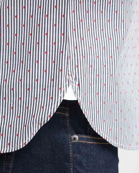 Camisa Premium With Strip Blanco 0 Claro Talla M Chevignon