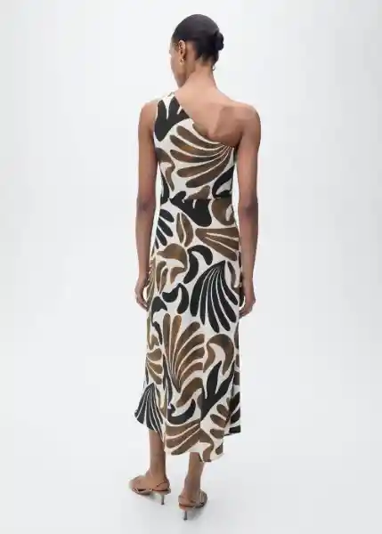 Vestido Nata Marrón Talla M Mujer Mango