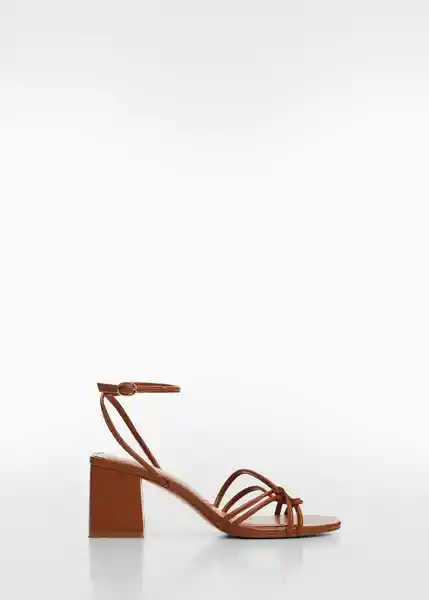 Sandalias Luan1 Cuero Talla 38 Mujer Mango