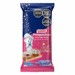 Bimbo Ponqué Navideño Relleno Fresa