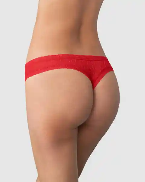 Leonisa Panty Brasilera Básico Color Rojo Talla S