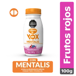 Yox Bebida Láctea Mentalis Frutos Rojos 95 mL