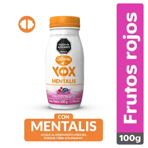 Yox Bebida Láctea Mentalis Frutos Rojos 95 mL