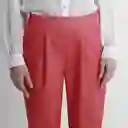 Pantalón Tiro Alto Bota Recta Rojo Talla 10 - 501941