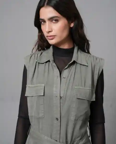 Vestido Mujer Verde M 272G005_VER176009 Rifle