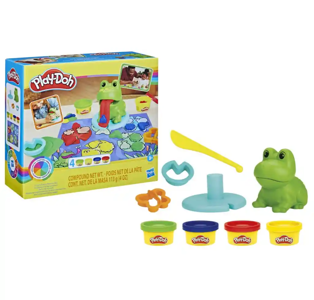 Masas Y Plastilinas Kit Inicial La Rana Y Los Colores Play Doh