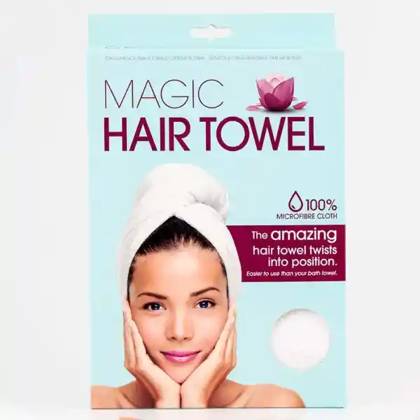 Hair Towel Turbante Para Baño Surtido Microfibra